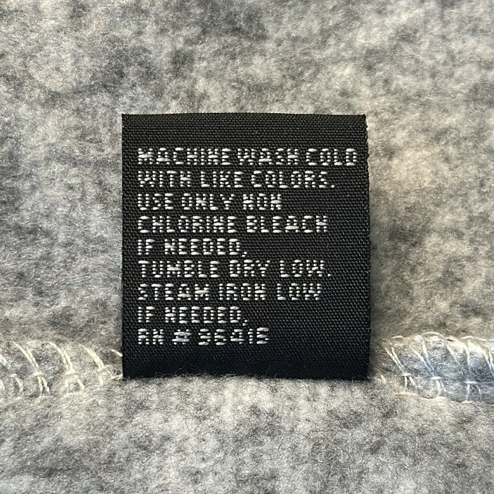 Free Nature Men's Gray Fleece Button Mock Pullover in size M - Picture 5 of 7